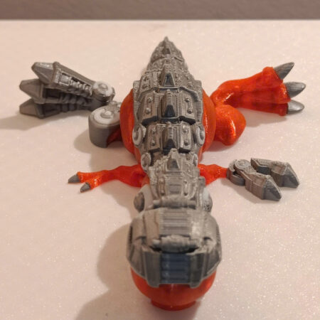 Alternative view of Khủng Long Cơ Giới Mecha Dino – Mô Hình In 3D Độc Đáo