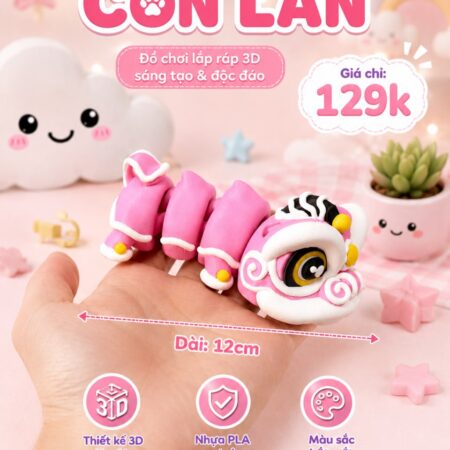 Bộ 5 Con Lân Ngũ Sắc – Rước Lộc Đủ Đầy