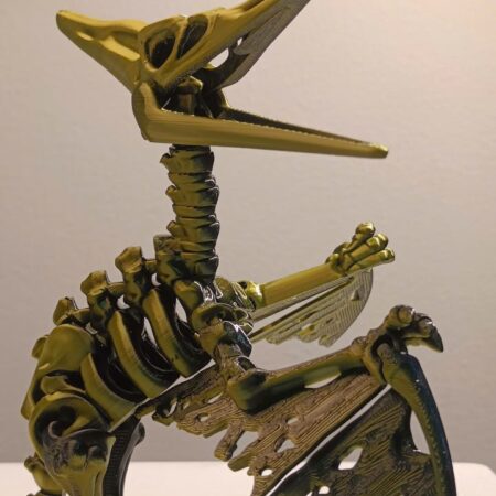 Khủng Long Pterodactyl Khớp Xoay – Vàng Đồng Ánh Kim