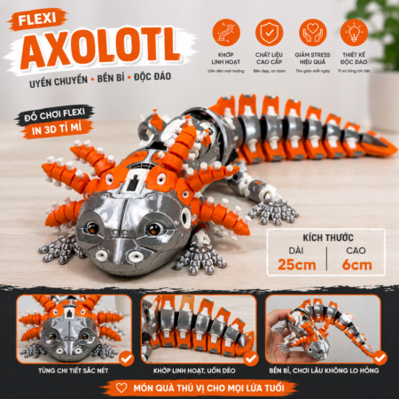 Kỳ Giông Cơ Khí Khớp Xoay – Robot Cyber Cực Chất
